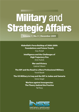 Military and Strategic Affairs, Vol 1, No 3