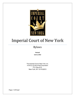 Imperial Court of New York