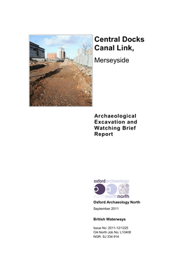 Central Docks Canal Link, Merseyside