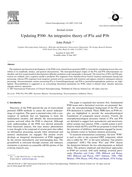 Updating P300: an Integrative Theory of P3a and P3b