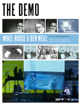 MIKEL ROUSE & BEN NEILL 2014-15 Touring Prospectus