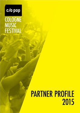 PARTNER PROFILE 2015 Partnerpartner Pprofilerofile C/Oc/O Ppopop 2015
