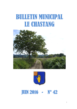 Bulletin Municipal Le Chastang