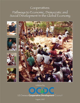 Cooperatives: Pathways to Economic, Democratic and Social Development in the Global Economy