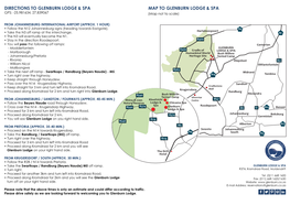 Directions to Glenburn Lodge &
