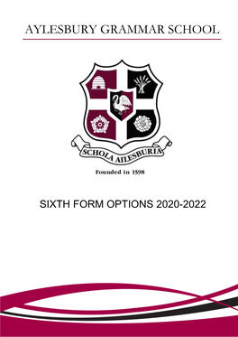 Sixth Form Options 2020-2022