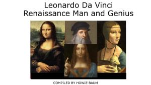 Leonardo Da Vinci Renaissance Man, Genius