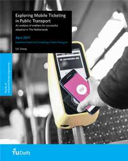 Exploring Mobile Ticketing in Public Transport an Analysis of Enablers for Successful Adoption in the Netherlands