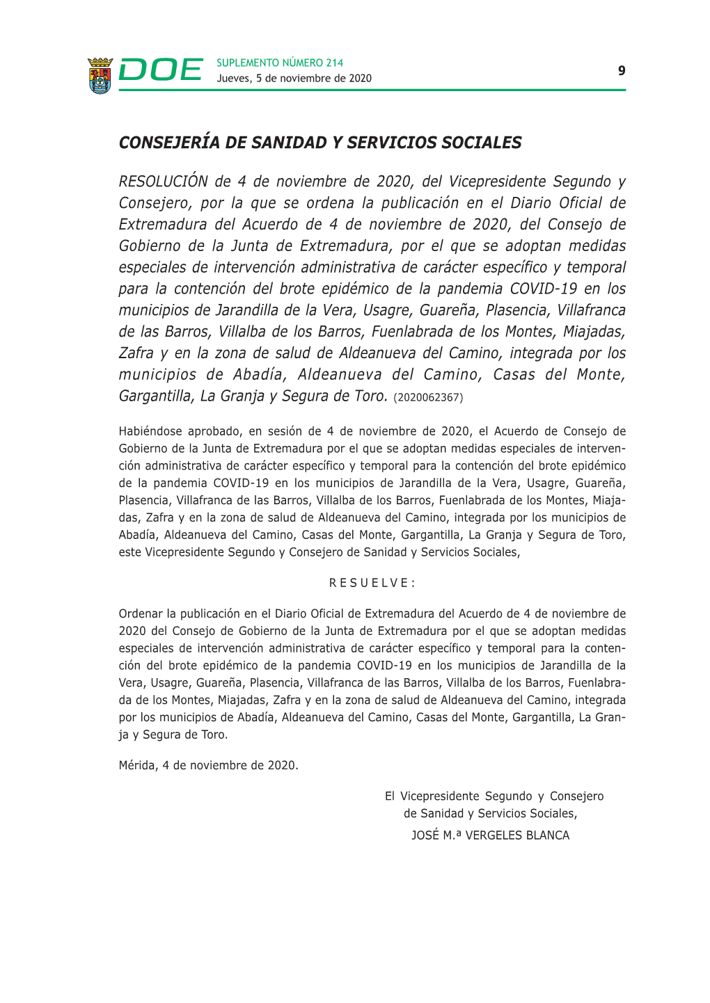 Salud Pública. Intervención Administrativa