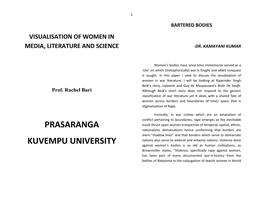 Visualisation of Women in Media, Literature and Science -Dr
