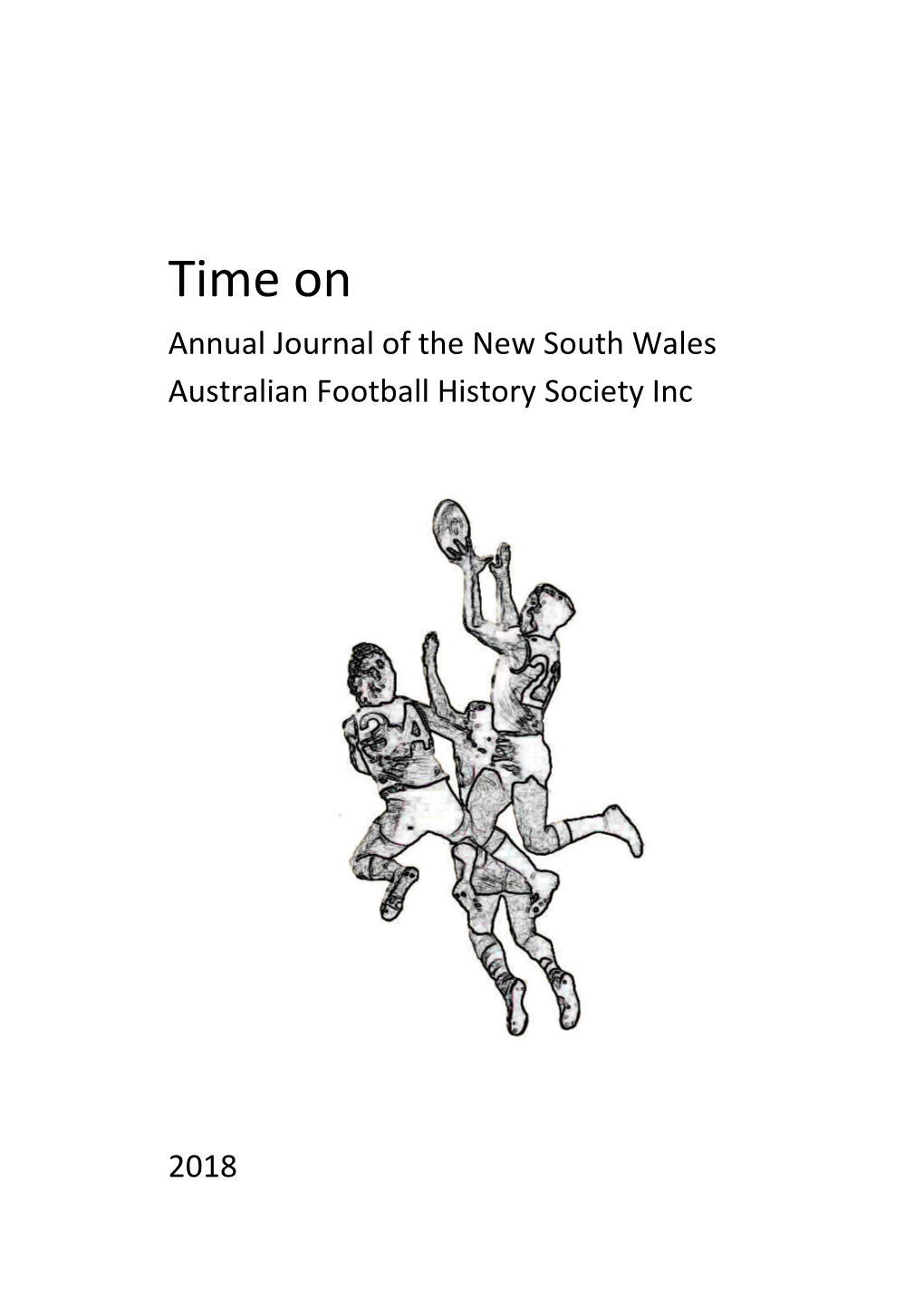 Time on Annual Journal of the New South Wales Australian Football History Society Inc