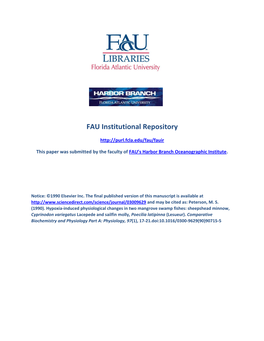 FAU Institutional Repository