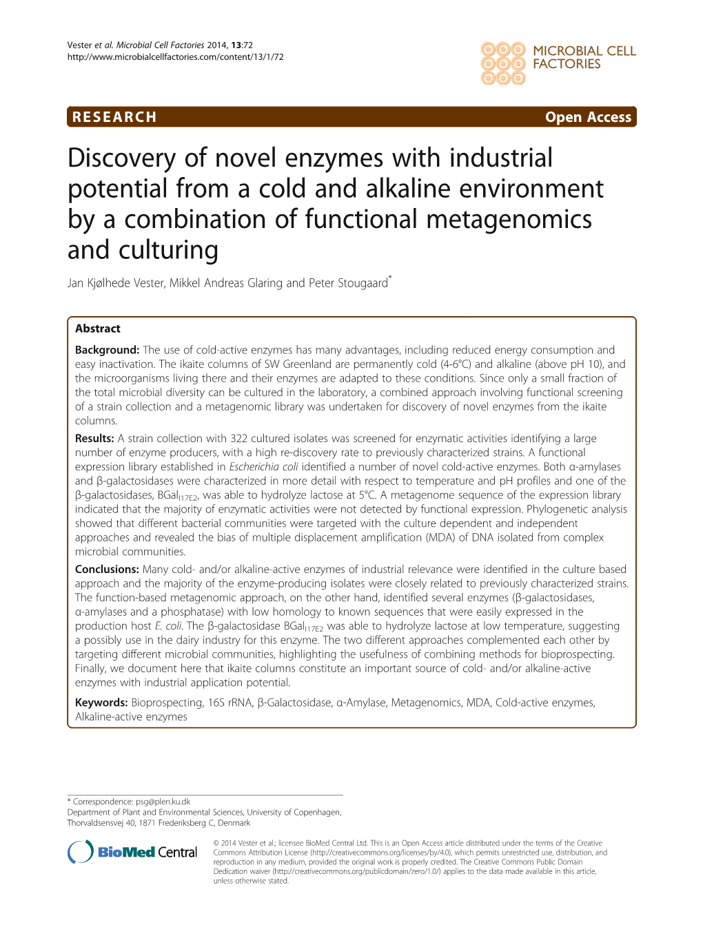 Discovery of Novel Enzymes with Industrial Potential