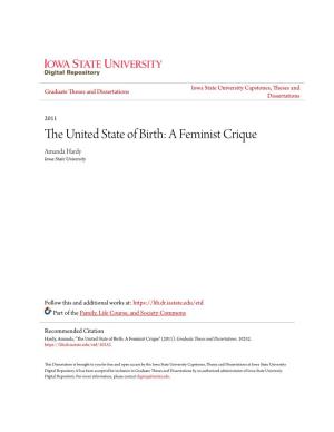 The United State of Birth: a Feminist Critique