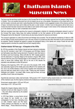 Chatham Islands Museum News Issue No 2