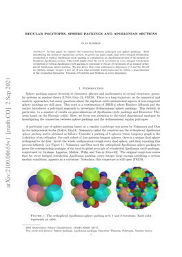 Arxiv:2109.00655V1 [Math.CO] 2 Sep 2021