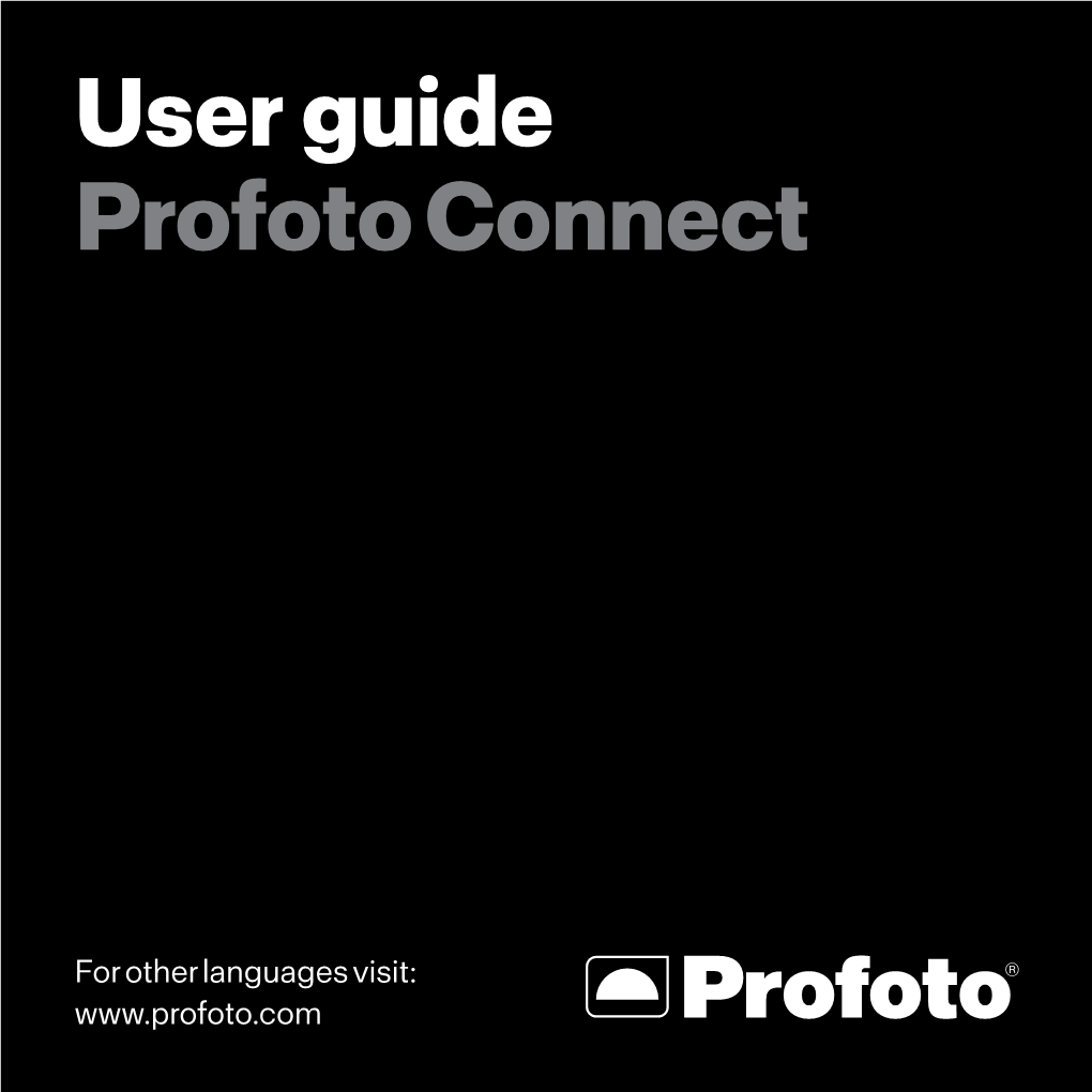 User Guide Profoto Connect