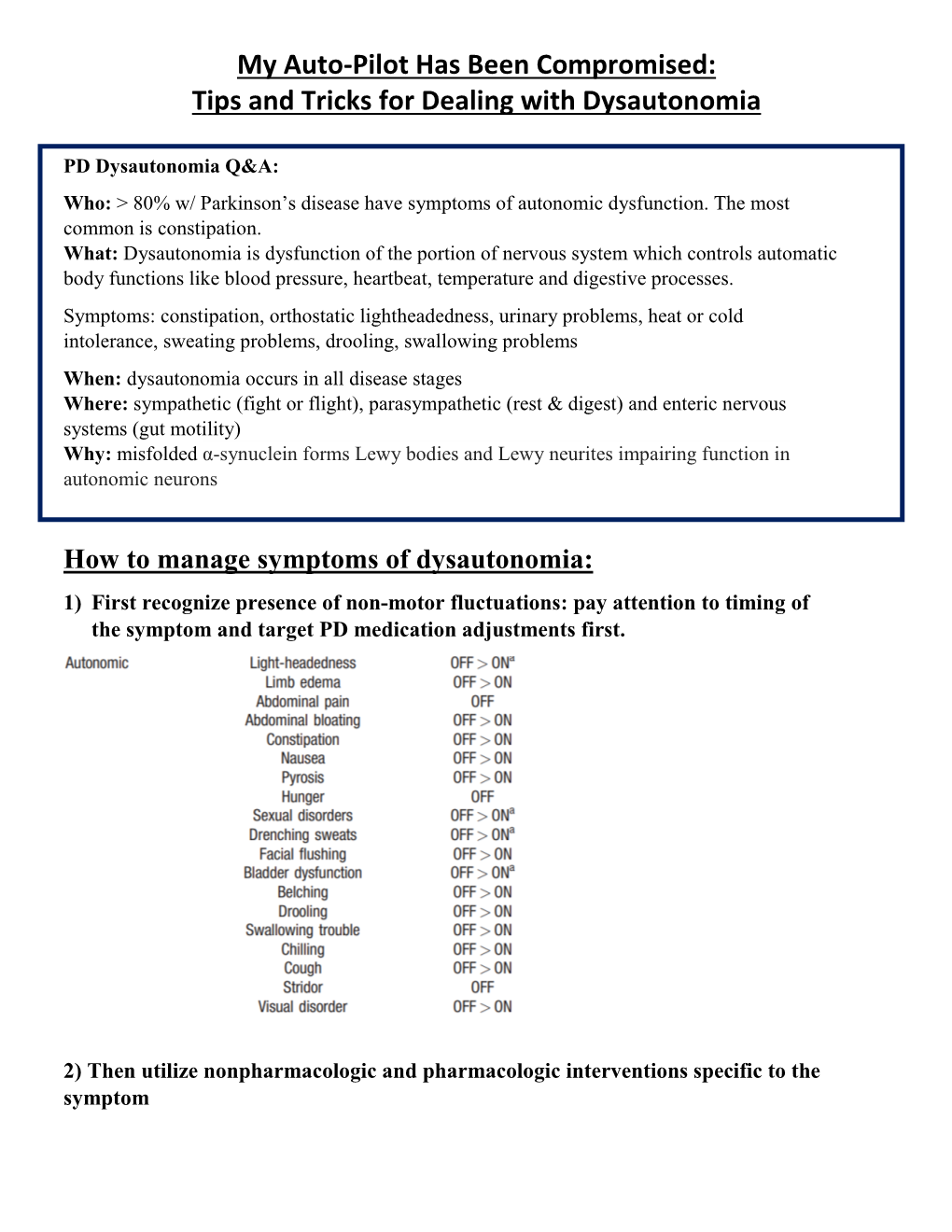 Tips and Tricks for Dealing with Dysautonomia