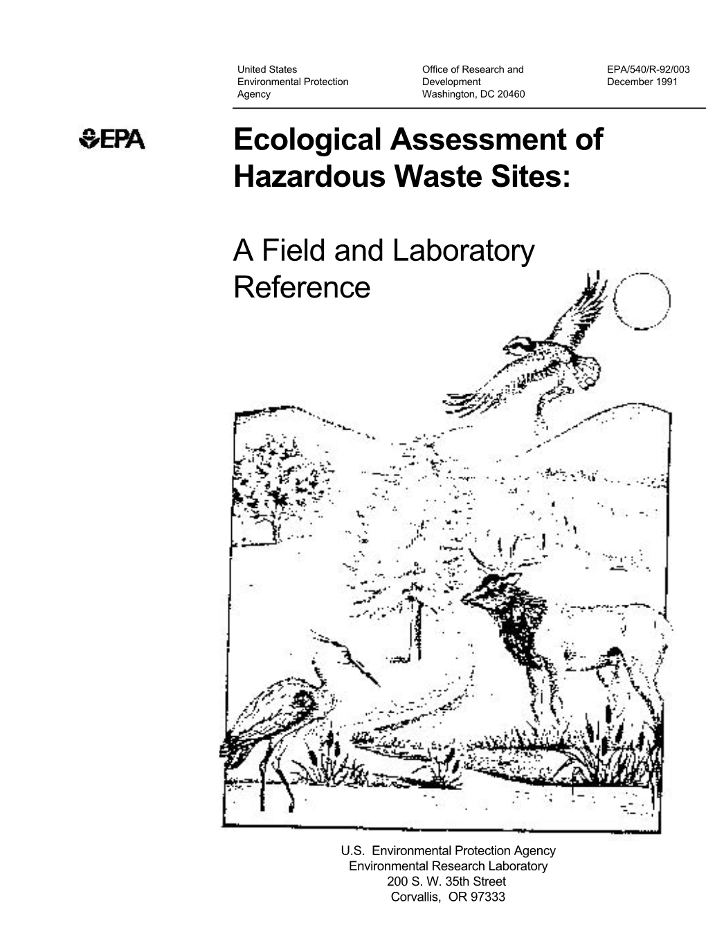 Ecological Assessment of Hazardous Waste Sites