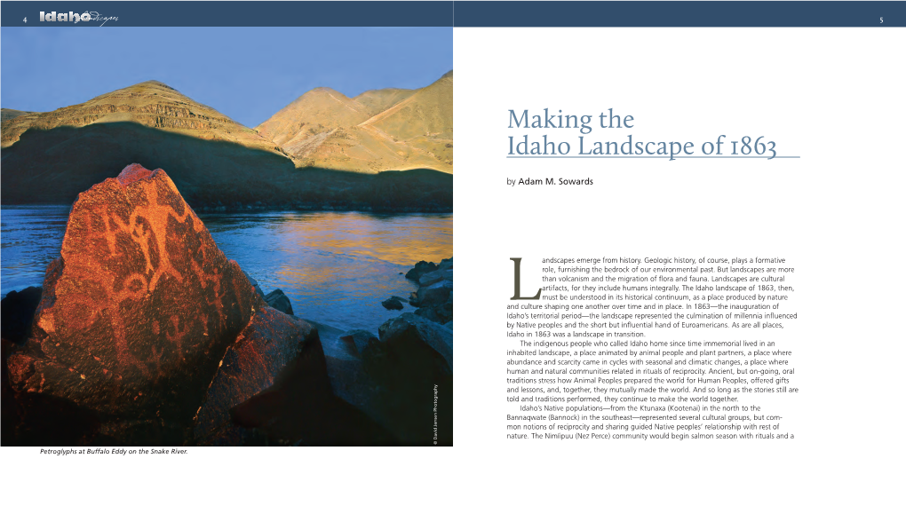 Making the Idaho Landscape of 1863