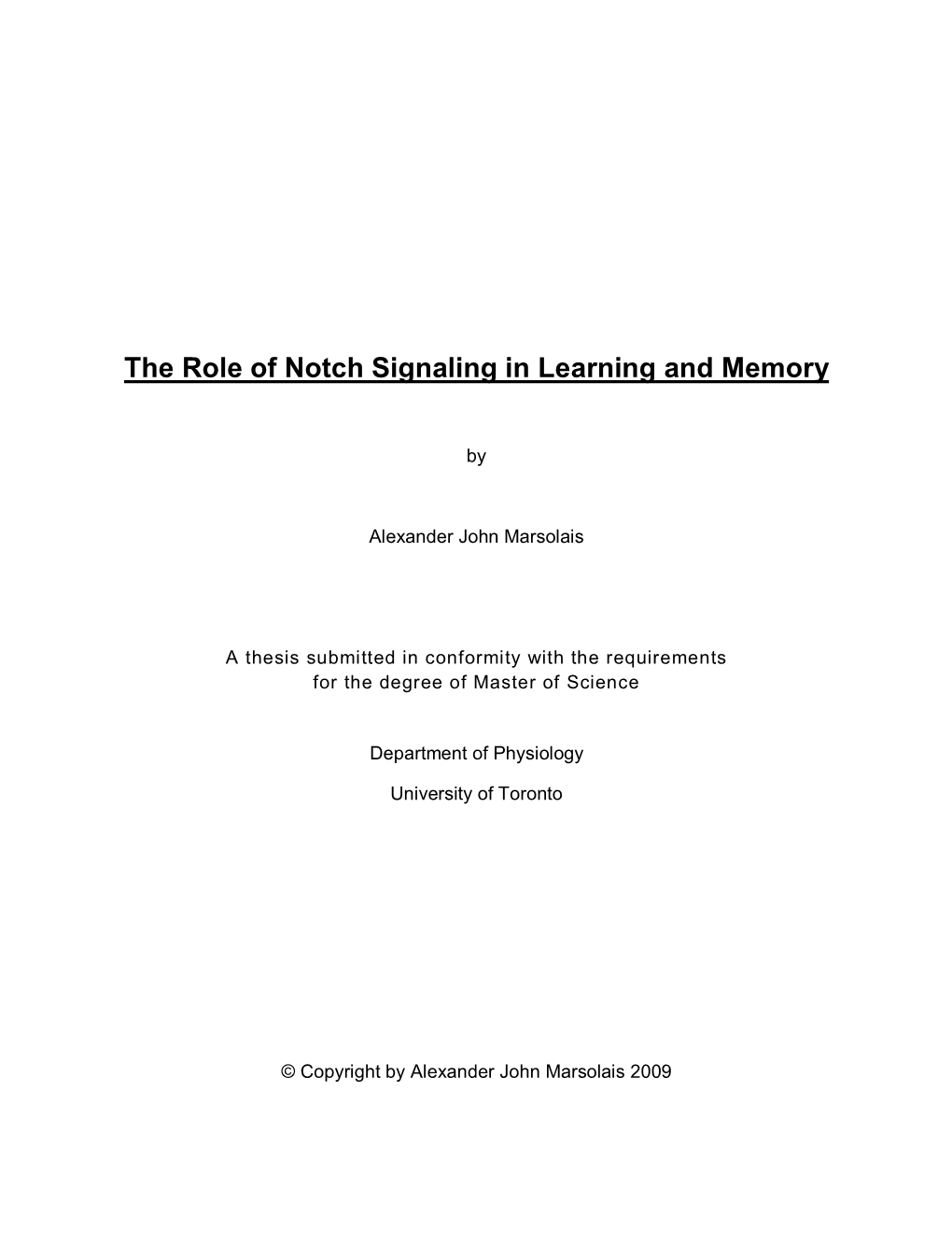 The Role of Notch Signaling in Learning and Memory