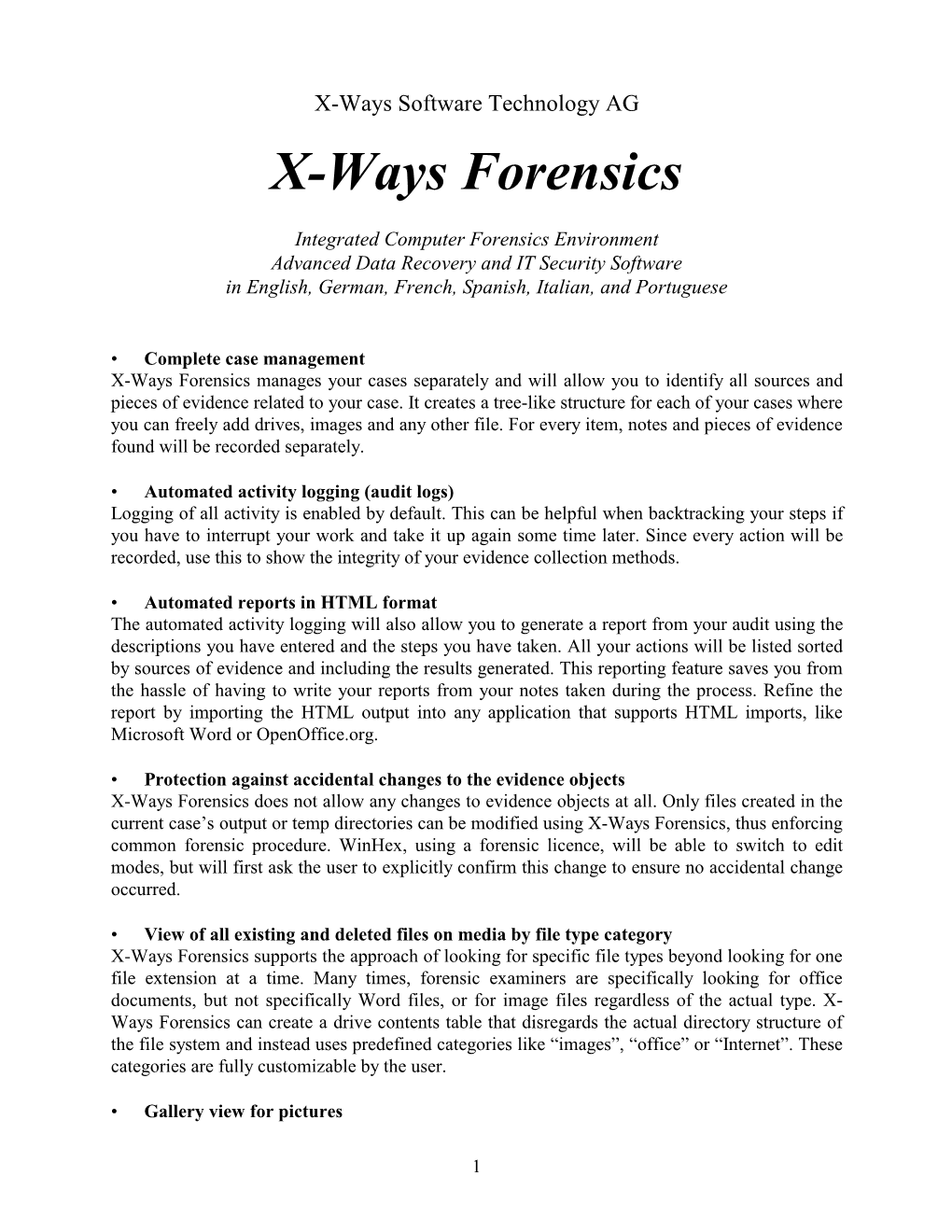 X-Ways Forensics