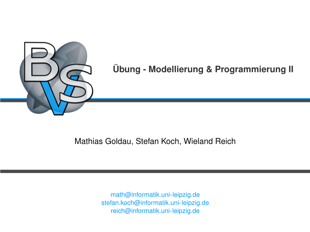 Modellierung & Programmierung II