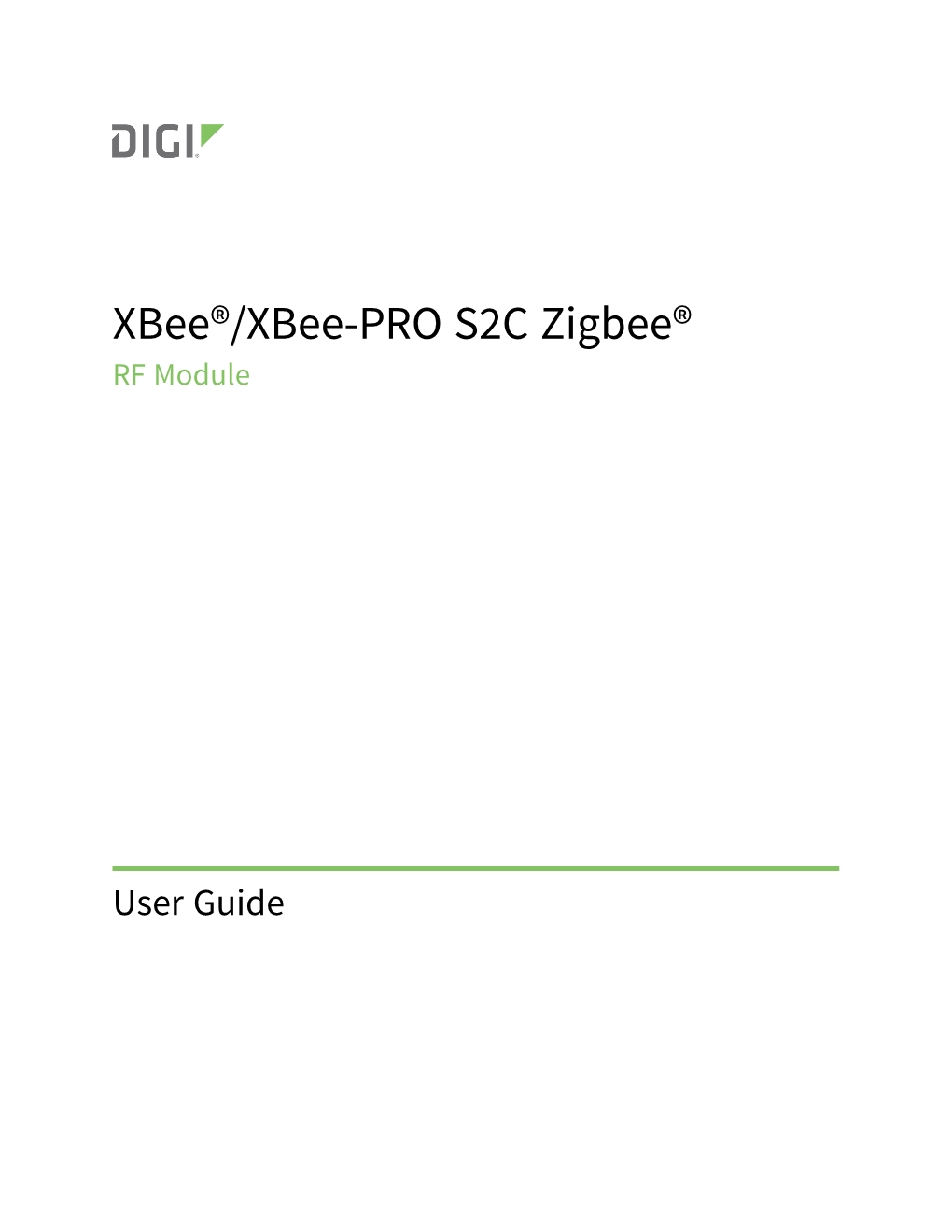 Xbee/Xbee-PRO® S2C Zigbee® RF Module