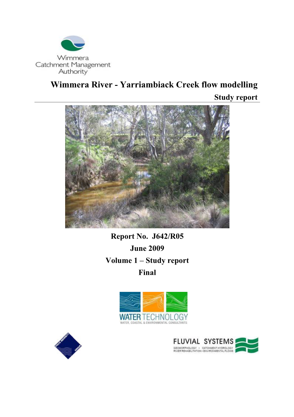 Wimmera River - Yarriambiack Creek Flow Modelling Study Report