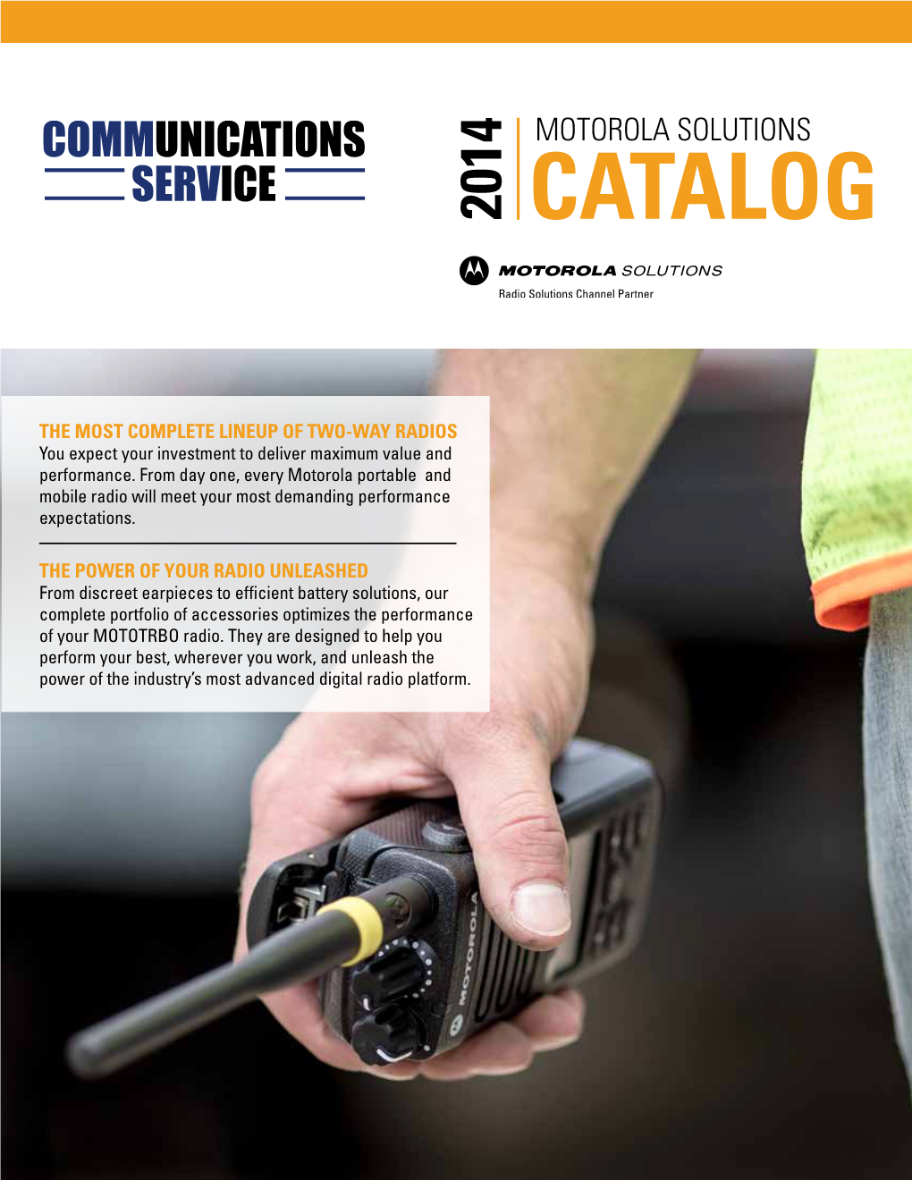 Catalog Motorolasolutions Motorola Solutions Catalog Contents