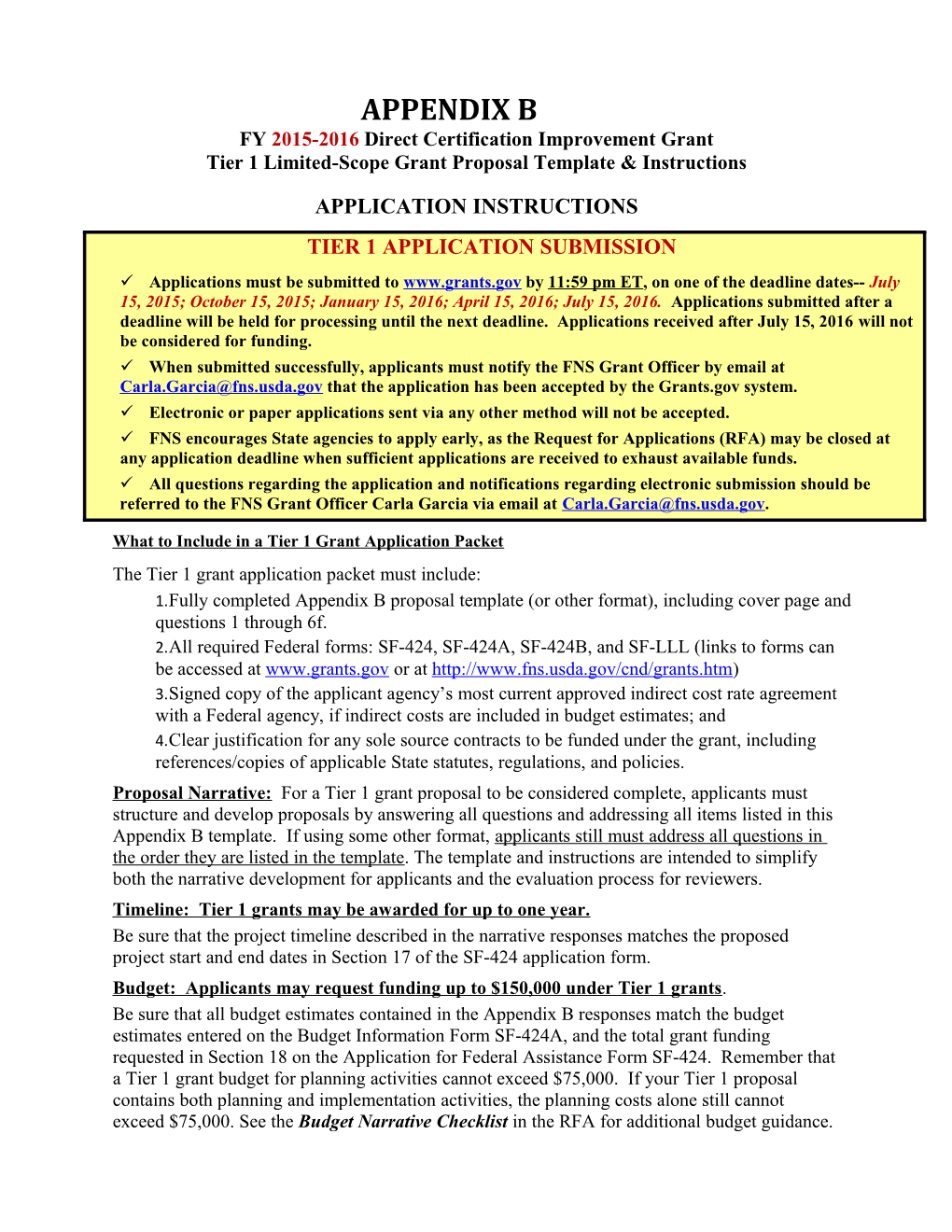 Direct Certification Improvement Grant- Appendix B