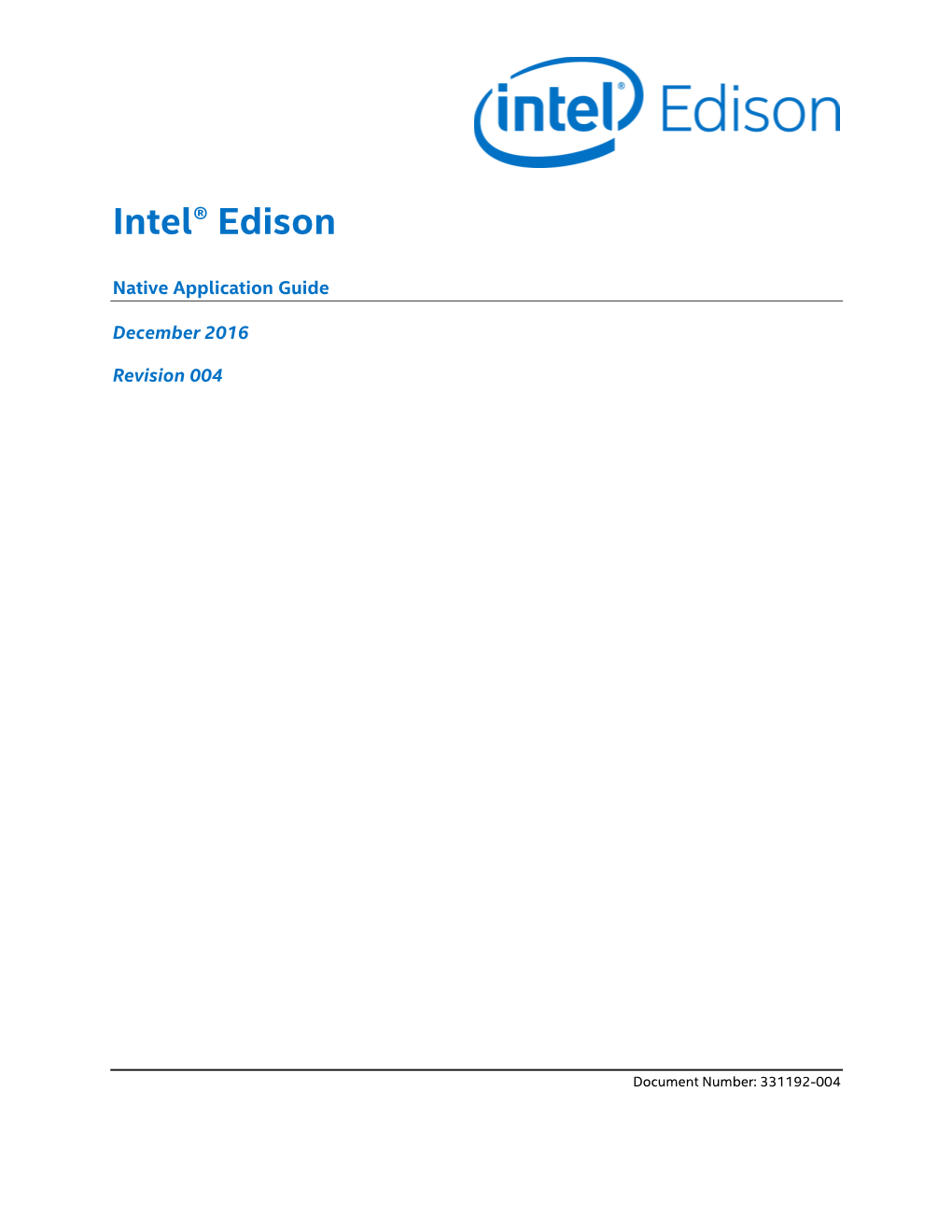 Intel® Edison