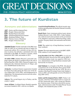 3. the Future of Kurdistan