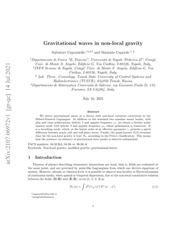 Gravitational Waves in Non-Local Gravity