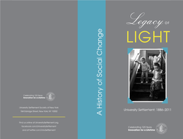 Legacy of Light: University Settlement 1886-2011