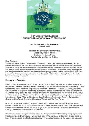 The Frog Prince of Spamalot Teacher's Guide