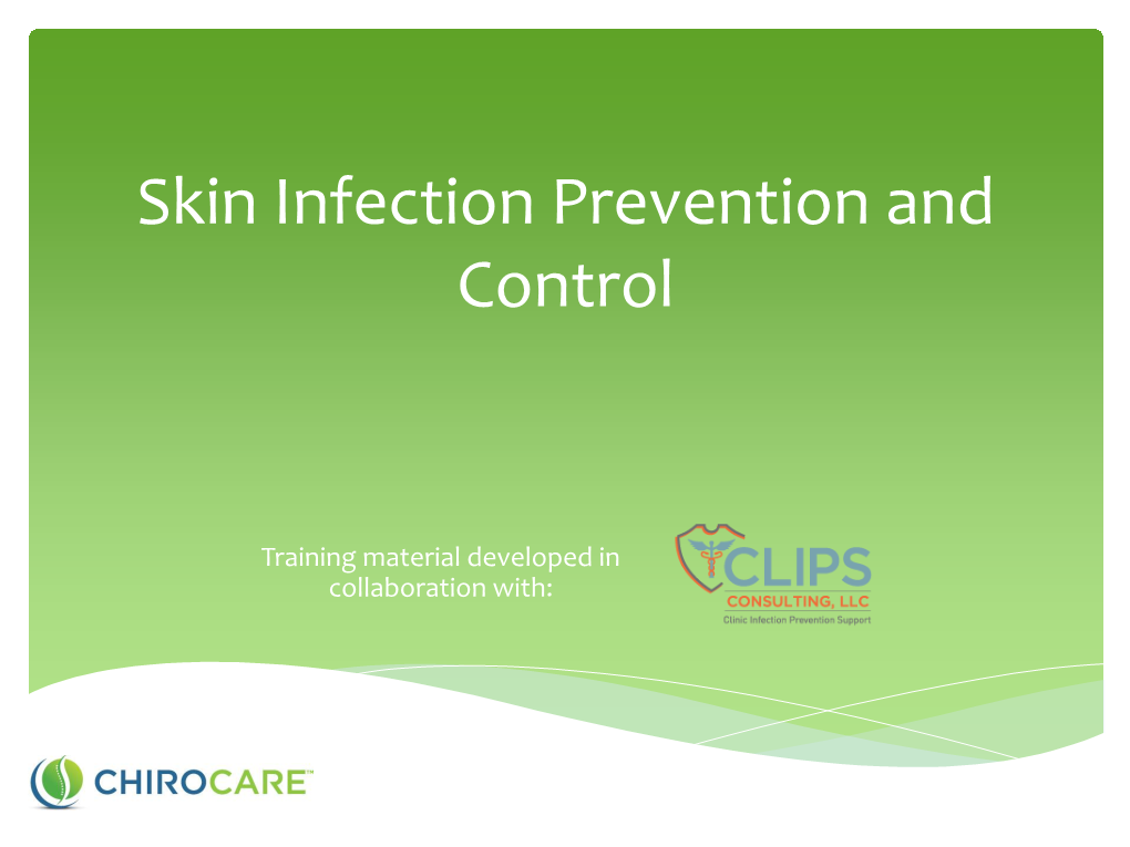 Skin Infection Prevention and Control