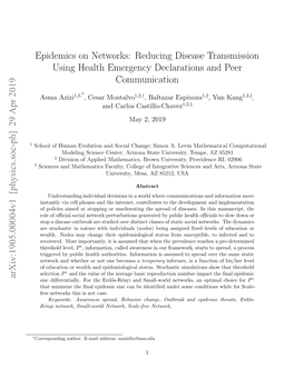Epidemics on Networks: Reducing Disease Transmission Using Health