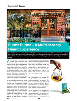 Dining Experience Ulti-Sensory
