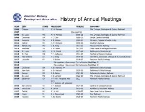 History of Annual Meetings
