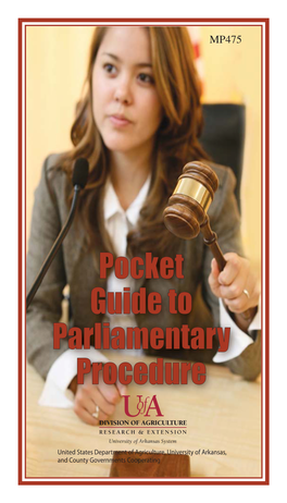 Pocket Guide to Parliamentary Procedure