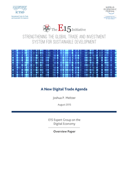 A New Digital Trade Agenda