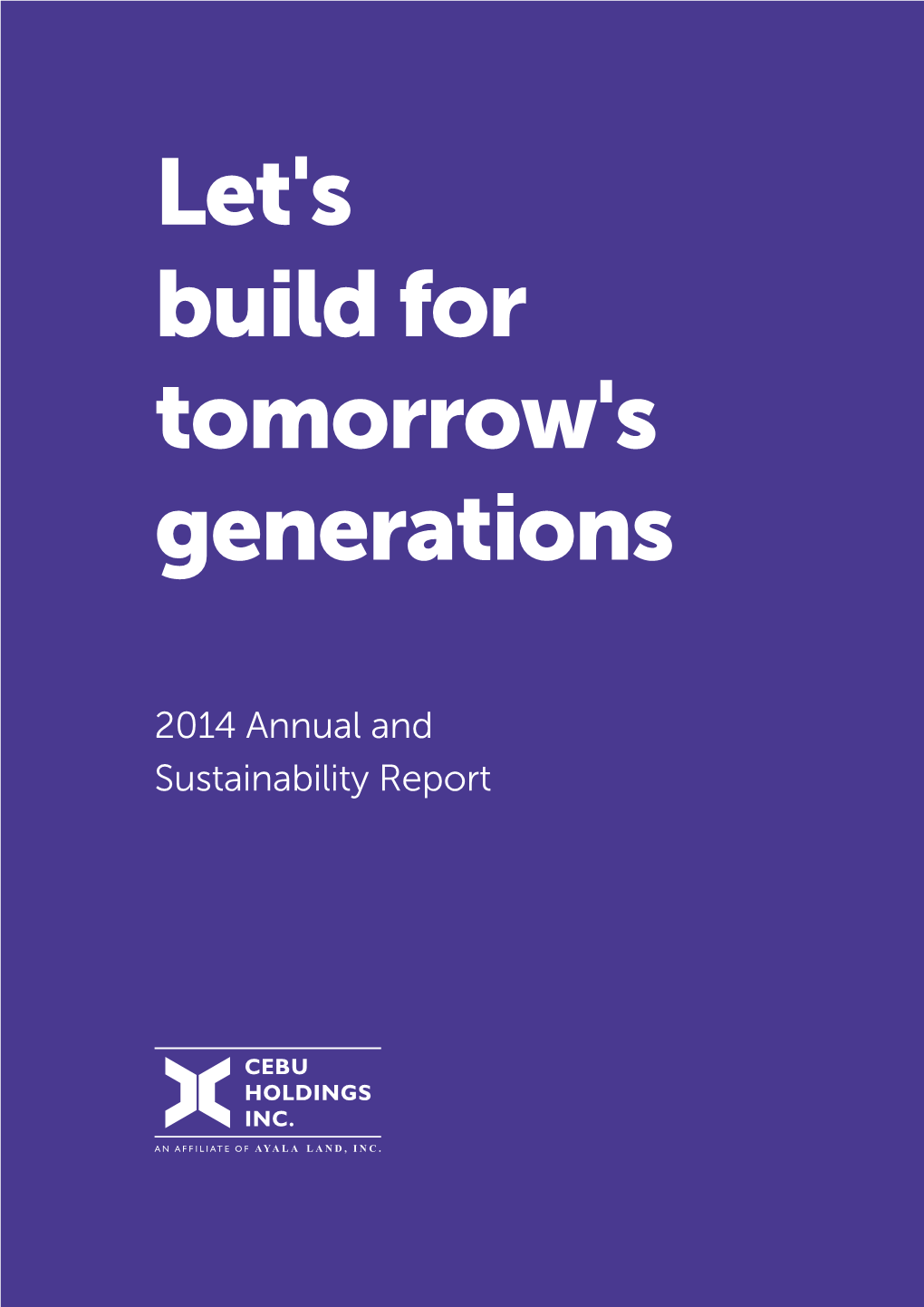 Let's Build for Tomorrow's Generations