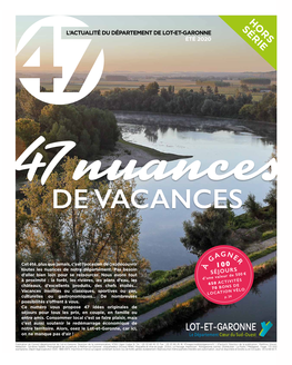 Hors Série L’Actualité Du Département De Lot-Et-Garonne Été 2020