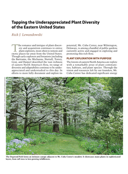 Tapping the Underappreciated Plant Diversity of the Eastern United States