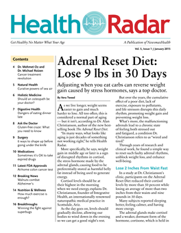 Adrenal Reset Diet: Lose 9 Lbs in 30 Days