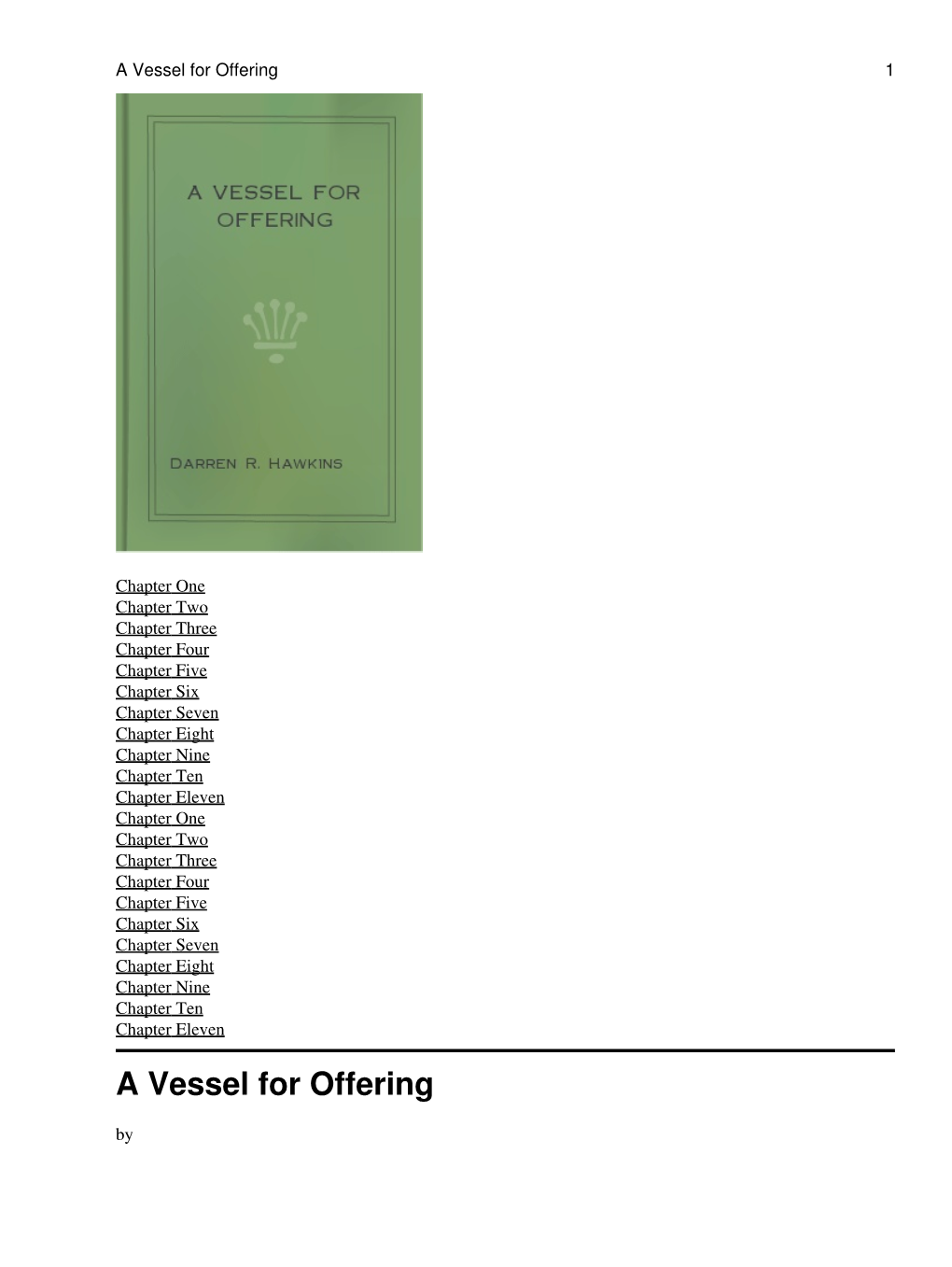A Vessel for Offering 1