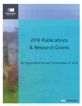 2016 Publications & Research Grants
