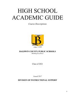 High School Academic Guide