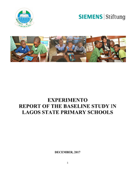 Experimento Report of the Baseline Study in Lagos State Primary Schools